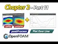 OpenFOAM Tutorial - Chapter 2 Part 11 Compare Meshes in ParaView postProcess Plot Over Line