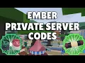 20 Private Server Codes For Ember Shindo Life