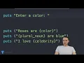12 Building a Mad Libs Game Ruby Tutorial 12