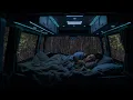 Relaxing Rain \u0026 Thunder on Cozy Car ⛈ Deep Sleep Sounds, Anxiety Relief, Stress Free Night Ambience