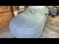 Installing and taking a closer look at the OEM Mopar car cover on my Charger