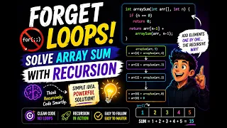 Sum of Array Elements Using Recursion Clean Code Approach