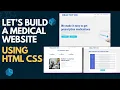 Responsive Medical Website Design Template Using HTML - CSS