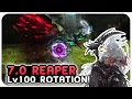 REAPER Level 100 Rotation Showcase 2 Mins Dawntrail Patch 7 0