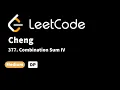 LeetCode 377 Combination Sum IV