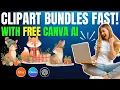 Easy Christmas Clipart with Canva s FREE AI Tool Sell on Etsy