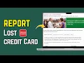 How to Report a Lost Wells Fargo Credit Card Freeze Replace Card 2026