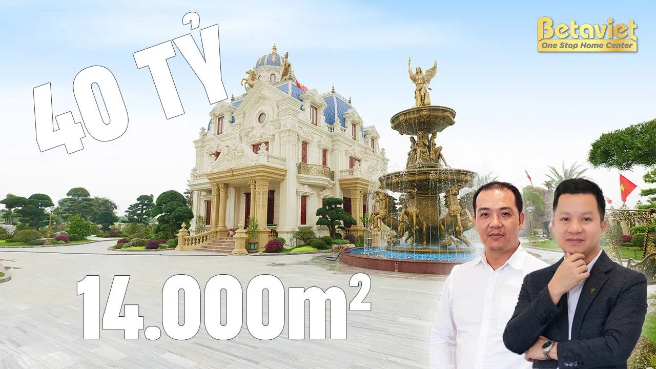 Thiết kế lâu đài 14000m2 tại Nghệ An cho doanh nhân thành đạt