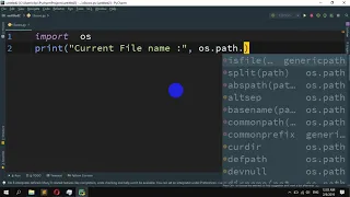 How to get path and name of a file that is currently executing in Python