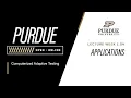 Computerized Adaptive Testing L1 4 Applications Purdue University