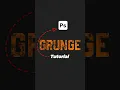 How to Make Grunge Text Effect in Photoshop Tutorial