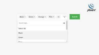 Build a Custom Multi-Select Tag Dropdown with Searchable Tags HTML CSS jQuery Tutorial