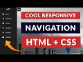 Cool Responsive Navigation Using Only HTML CSS - Hindi