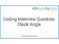 Interview Question Clock Angle