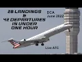 28 Landings 42 Departures at DCA