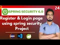 Register Login Page using Spring Security 6 0 Spring Security 6 0 Tutorials in Hindi