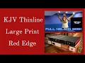 RED PAGE EDGES KJV Large Print Thinline Genuine Leather thomasnelsoninc