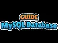 Guide Setting up MySQL Database