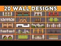 20 Must Know Minecraft Wall Designs Tutorial