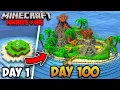 I Survived 100 Days on a Lonely Island in Minecraft Hardcore