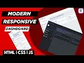 Build a Modern Dashboard UI with Pure JavaScript - No Frameworks