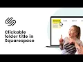 How to make a dropdown title clickable in Squarespace add link to folder title in Squarespace