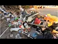 Picking Up a 15 Yard Dumpster in Santa Rosa Brothers Junk Removal Scrap Metal Recycling