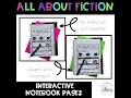 All About Fiction Interactive Notebook Pages