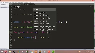 PHP Tutorials for Beginners 47 - for loop with array
