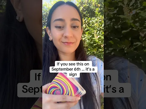 If you see this on September 6th .. it's a sign