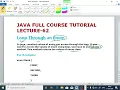 JAVA LECTURE - 62 For Loop In Enum Values Method Loop Through Enum EnhanceCodeLearning