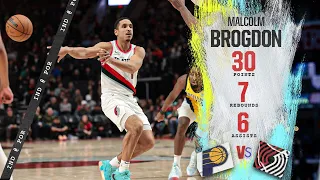Malcolm Brogdon Highlights 30 PTS Trail Blazers vs Pacers Jan 19