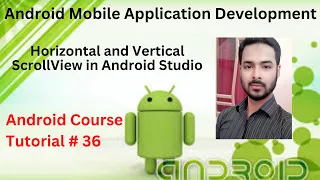 Tutorial 36 Horizontal and Vertical ScrollView in Android Studio basic example Hindi Urdu