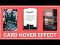 Amazing Card Hover Effect With Pure CSS HTML5 CSS3 Techy programmers