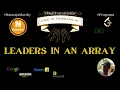 Leaders in an Array Nataraja Murthy Program Stay Safe and Code
