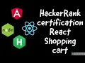 React Shopping cart App HackerRank Test