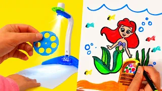 Drawing Disney Characters with a Projector