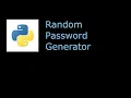 Password Generator using python