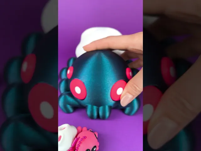 Cute Flexi Spider (Toy & Keychain & Magnets) + Halloween Version, Mini Articulated Animals video thumbnail