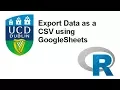 Export data as a CSV file from Goggle sheets