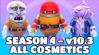 LEAKED NEW FALL GUYS SEASON 4 - v10.3 COSMETICS! ???? (TMNT, Final Fantasy, Handsome Squidward)