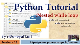 Python Tutorial for Beginners Nested Loop in Python Nested while loop in Python