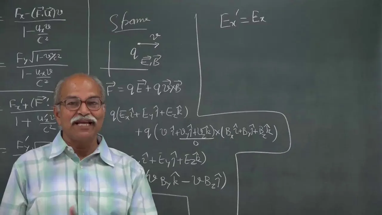 Transformation of E-B fields by HC Verma physics