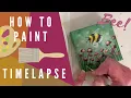 EASY Cute Bumblebee Acrylic Painting for BEGINNERS