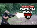HIGH SHELF vs LOW SHELF FULL MAG DUMP RANGE TEST KUMA ELITE TACTICAL ALICE SAES RRS AR15 FRT