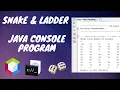 Snake and Ladder in Java - Console based application