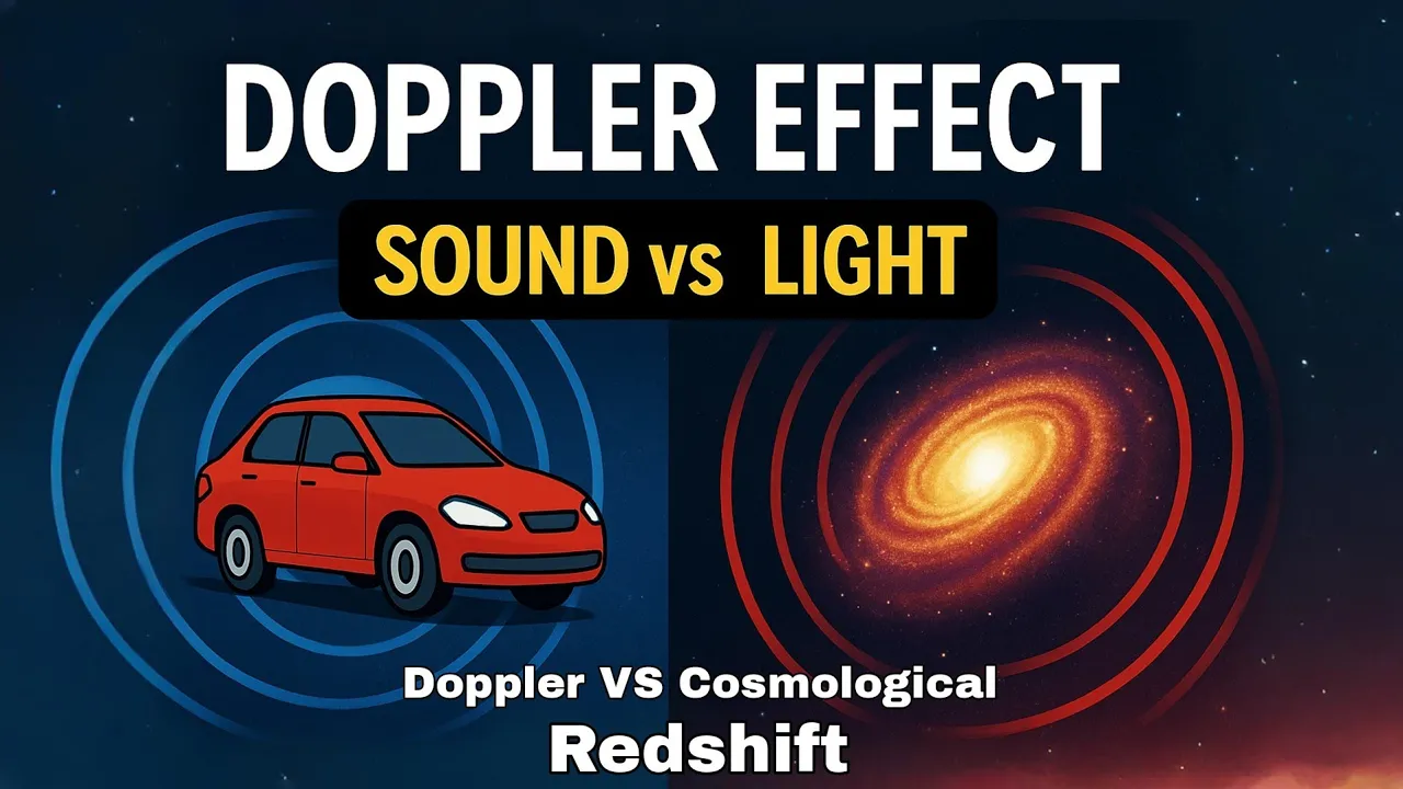 How the Doppler Effect in Sound and Light | Doppler VS Cosmological Redshift Explanation