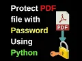 How to lock pdf with password using python