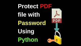 How to lock pdf with password using python