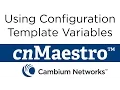 Using Configuration Template Variables